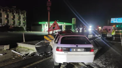 Marmaraereğlisi’nde otomobil refüje çarptı: 1 kişi hayatını kaybetti