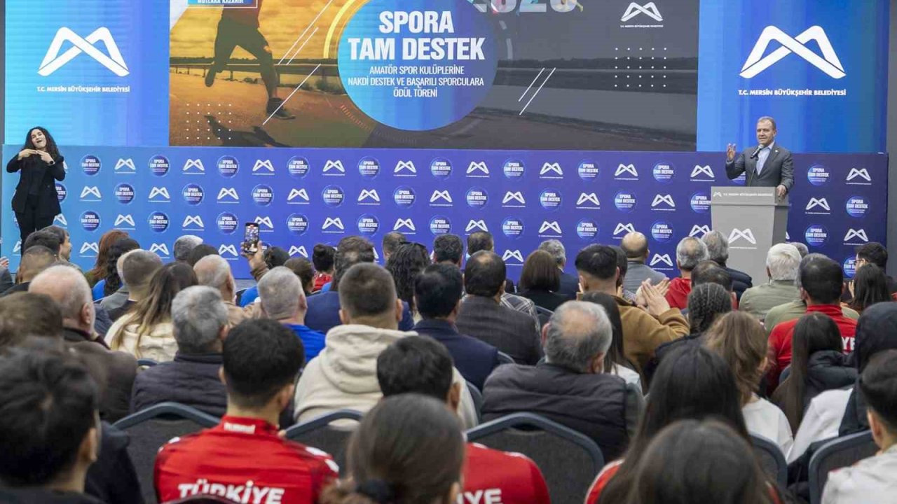 Mersin Büyükşehir Belediyesinden spora 20 milyon 781 bin TL’lik destek