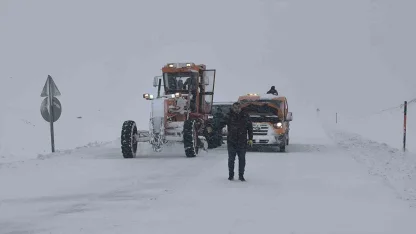 Muş-Kulp karayolu tır ve çekici trafiğine kapatıldı