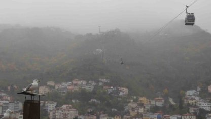 Ordu’nun ‘seyir terasında’ sis güzelliği