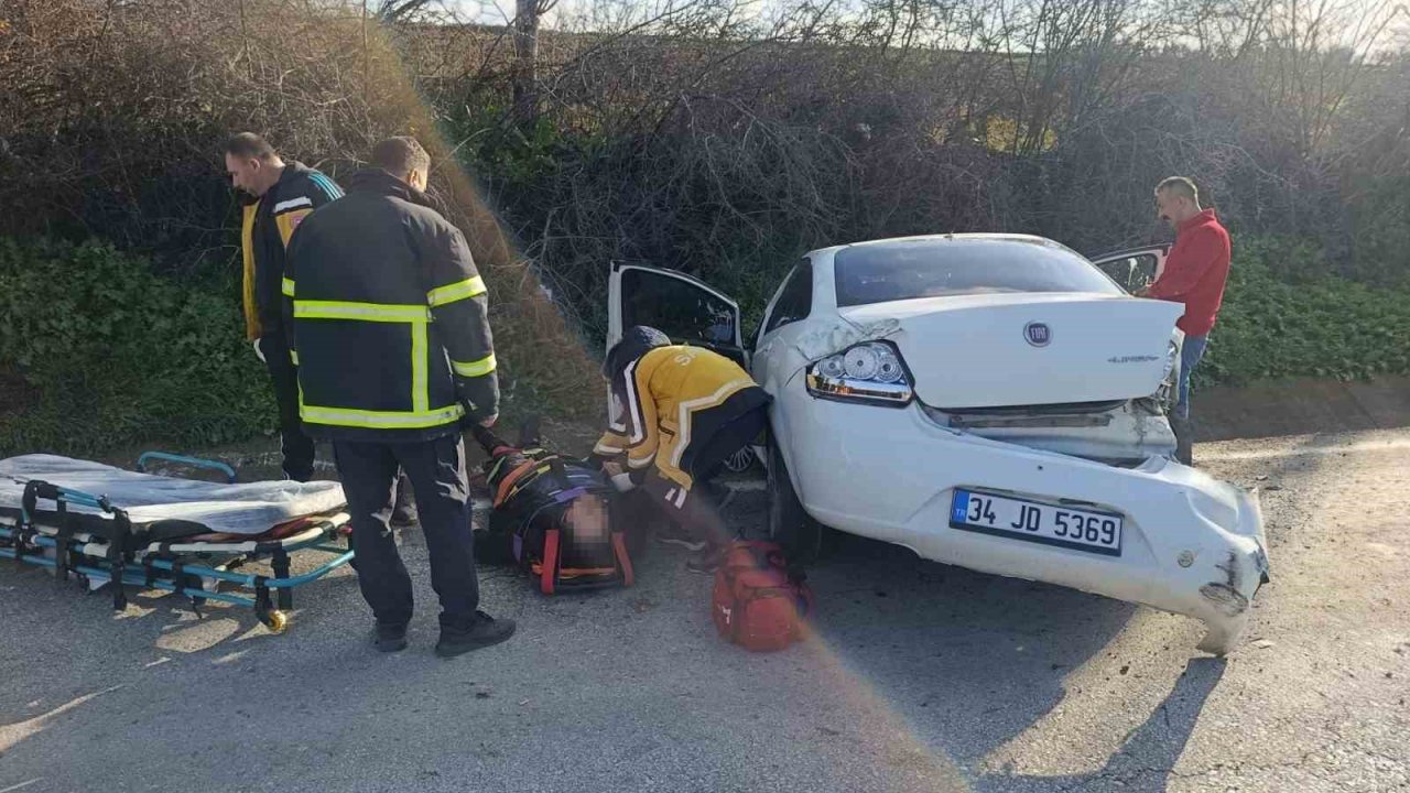 Pınarhisar’da trafik kazası: 2 yaralı