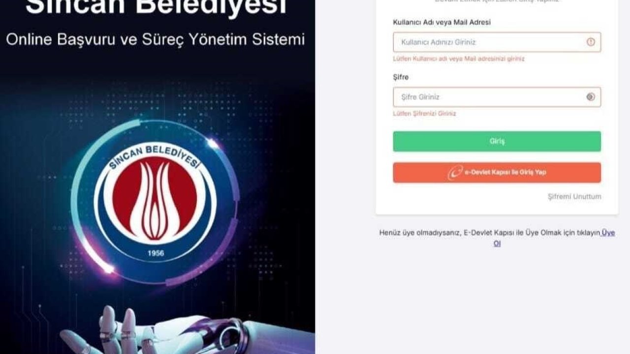 Sincan’da dijital dönüşüm: Başvurular bir tık uzakta