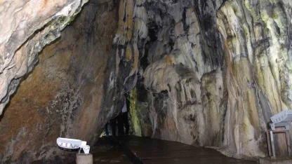 Sinop Ayancık İnaltı Mağarası’nda ziyaretlere kış molası