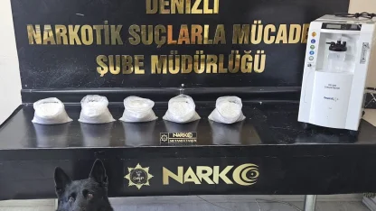 Solunum cihazının içerisinden 5 kilogram uyuşturucu madde çıktı