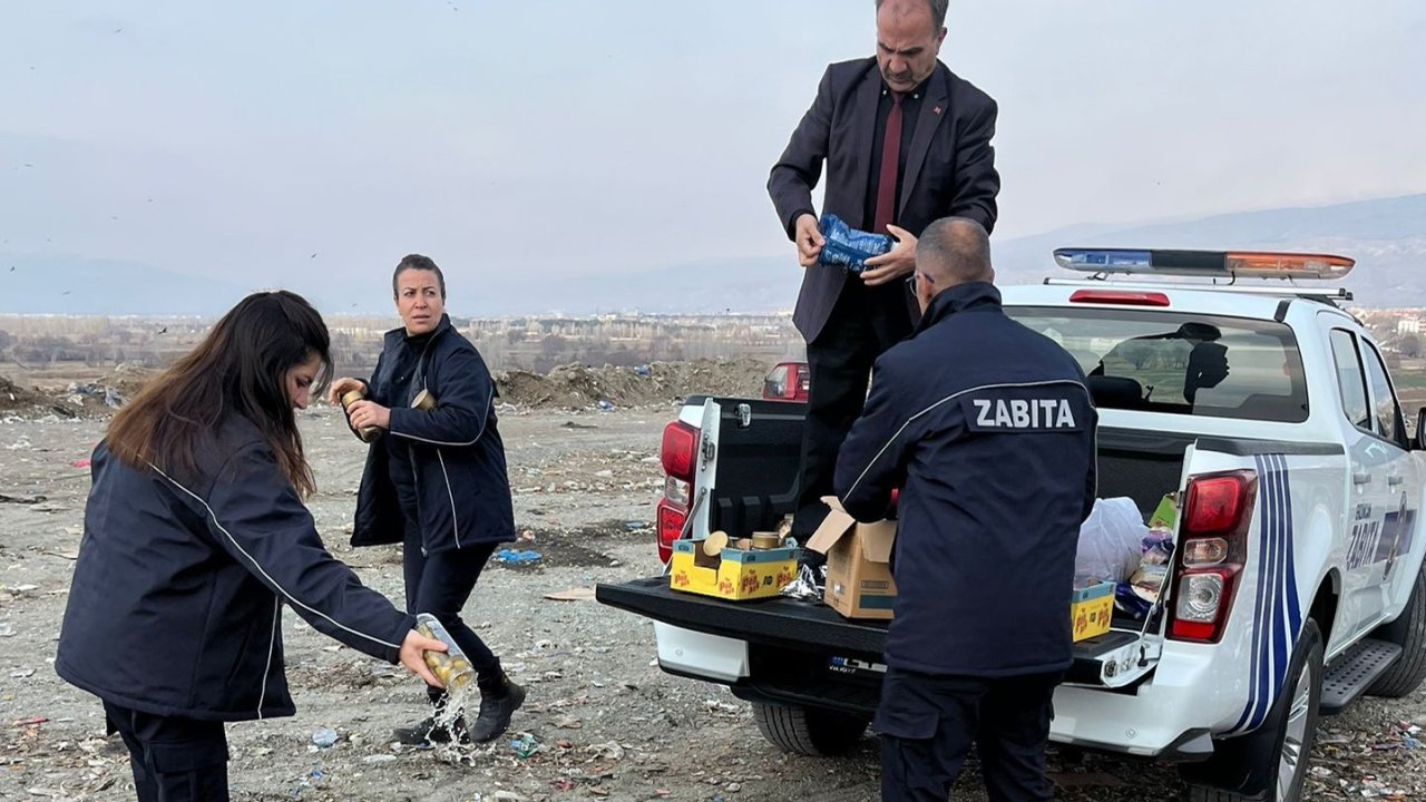 Tarihi geçmiş ürün satan marketlere zabıta müdahalesi