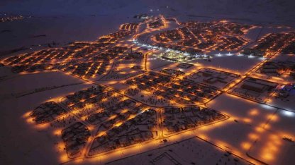 Tarihi Hasankeyf’te masalsı kar manzaraları