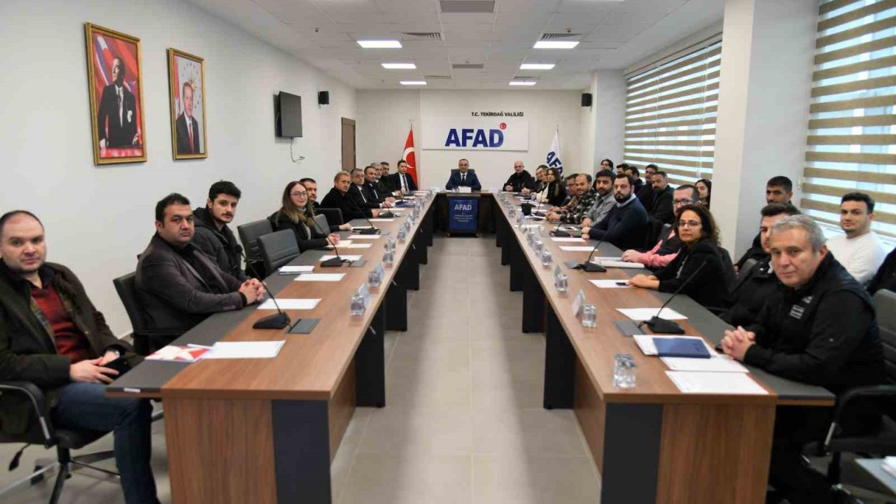 Tekirdağ’da muhtemel afetlere karşı bina riskleri değerlendirildi