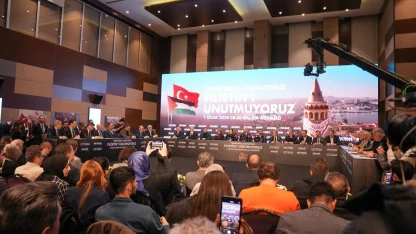 TÜRGEV, 1 Ocak 2026 Gazze yürüyüşünde tek yürek