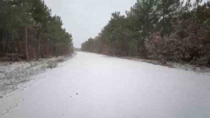 Türkmendağı etekleri beyaza büründü