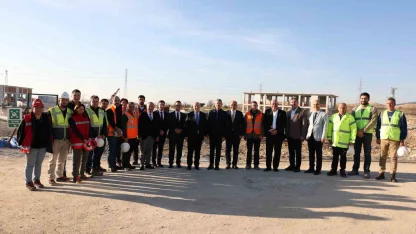 Vali Coşkun, Denizli OSB’nin yeni arıtma tesisi şantiyesini inceledi