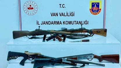 Van’da silah ele geçirildi: 1 gözaltı