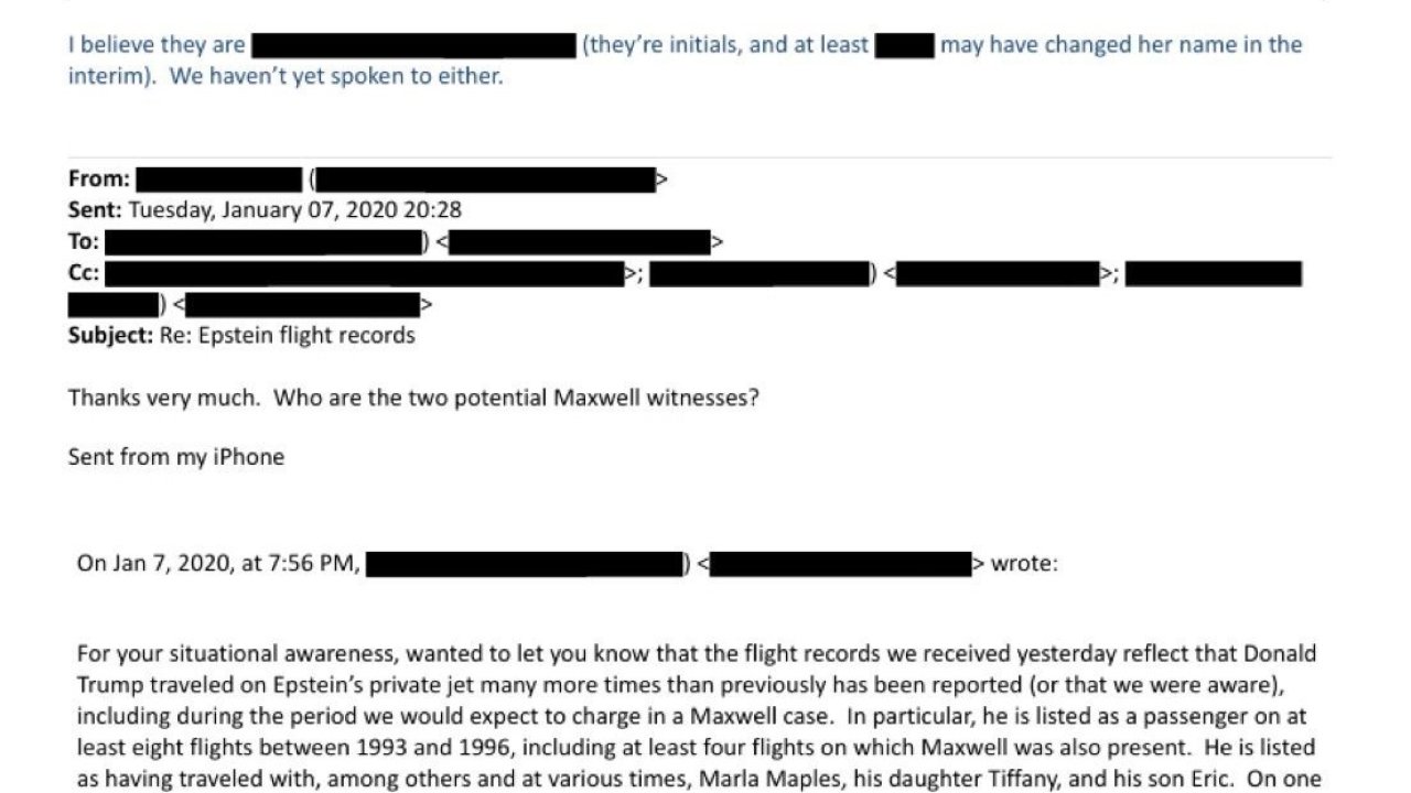 Yeni Epstein belgeleri yayınlandı: Trump, Epstein’ın özel jetinde defalarca uçmuş