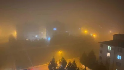 Yenişehir’de sis etkili oldu, görüş mesafesi 1 metreye kadar düştü