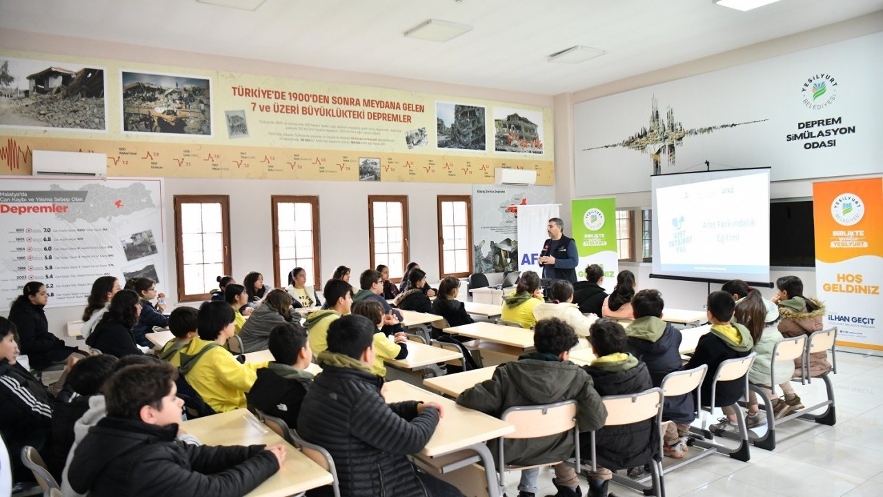 Yeşilyurt’ta öğrencilere depreme karşı hayat kurtaran eğitim