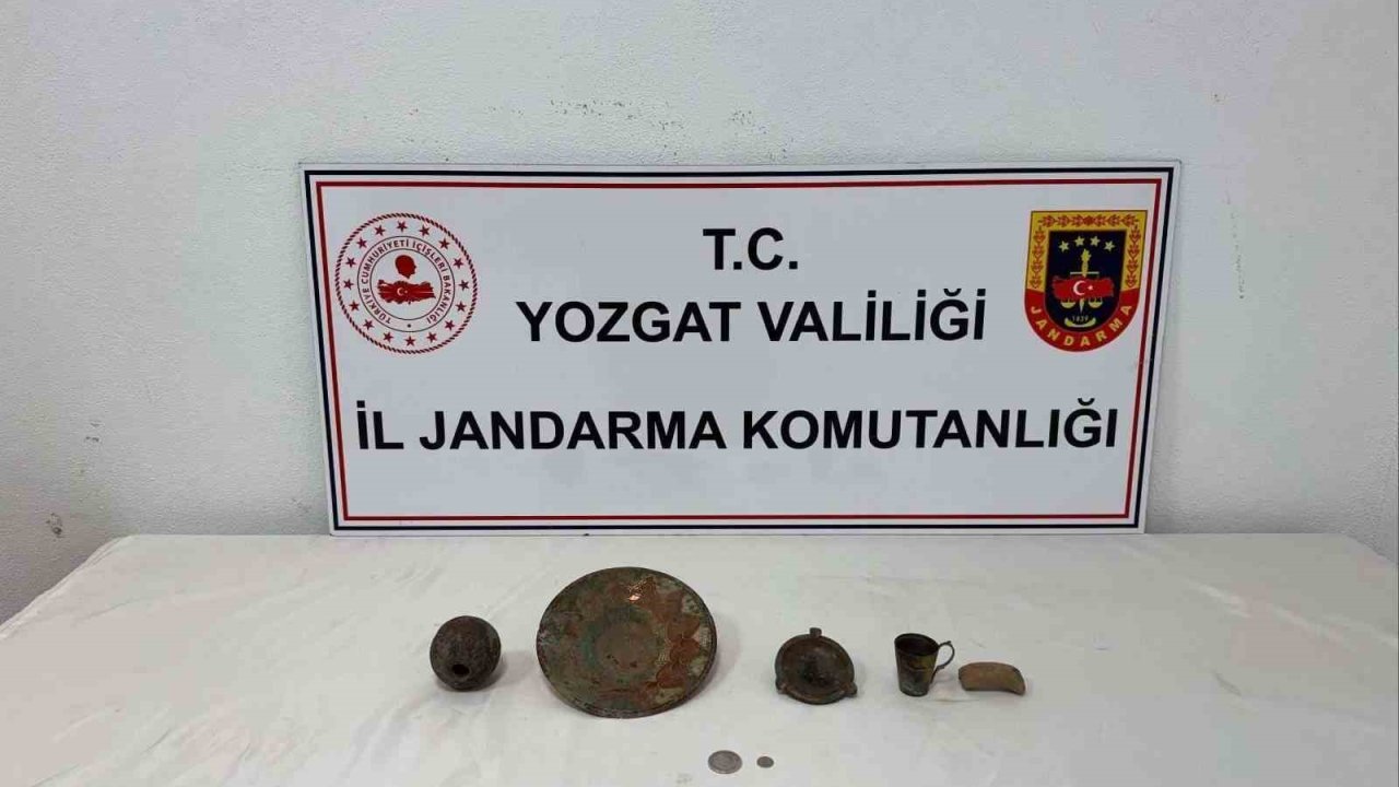 Yozgat’ta tarihi objeler yakalandı