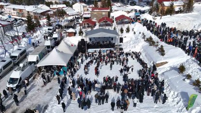 2 bin rakımlı yaylada renkli kış festivali