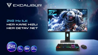 2K çözünürlük ve 240 Hz yenileme hızına sahip yeni oyuncu monitörü tanıtıldı