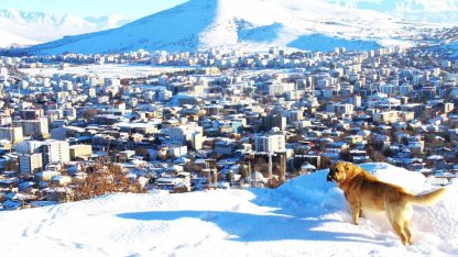 Afşin’de kar sonrası manzara hayran bıraktı