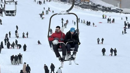 Akdağ Kayak Merkezi’nde sömestir bereketi