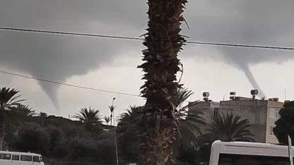 Akdeniz’de çifte hortum