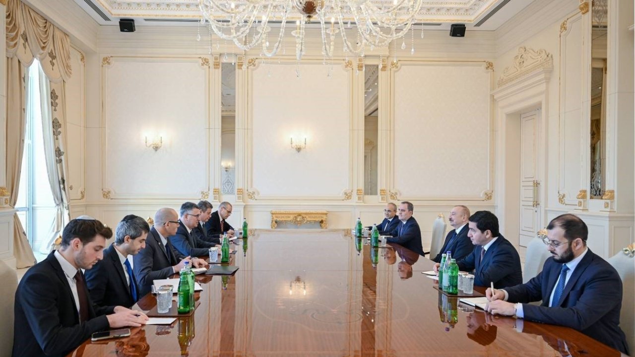 Aliyev, İsrail Dışişleri Bakanı Saar’ı kabul etti