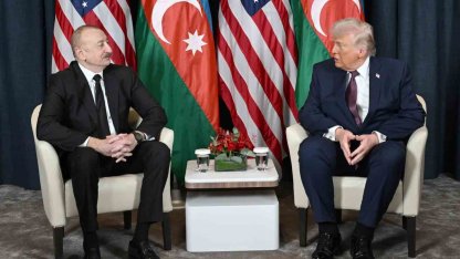 Aliyev, Trump ile bir araya geldi