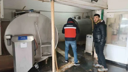 Altıntaş’ta süt soğutma tankları denetlendi