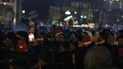 Ankara’da yeni yıl coşkuyla karşılandı