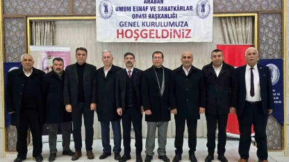 Araban’da esnaf odası başkanı Ahmet Karakuş güven tazeledi