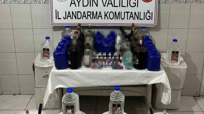 Aydın’da jandarmadan sahte alkol operasyonu