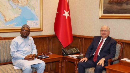 Bakan Güler, Gana’nın Ankara Büyükelçisi Nasiru-Deen’i kabul etti