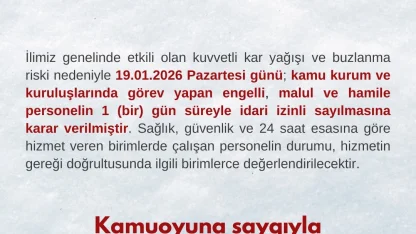Bartın’da kamu çalışanlarına kar tatili