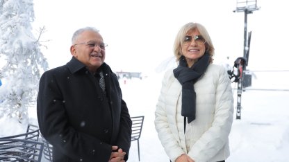 Başkan Büyükkılıç, eski Başbakan Tansu Çiller’e Erciyes’i tanıttı