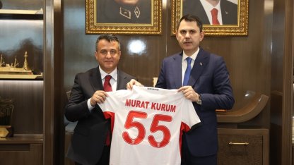 Başkan Halit Doğan, Bakan Murat Kurum’a Samsun projelerini anlattı