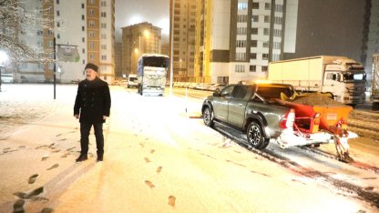 Başkan Palancıoğlu, karla mücadele için sahaya çıktı