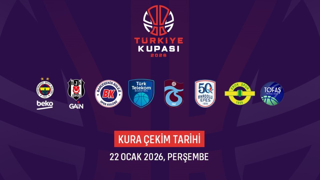 Basketbolda Türkiye Kupası’nda mücadele edecek takımlar belli oldu