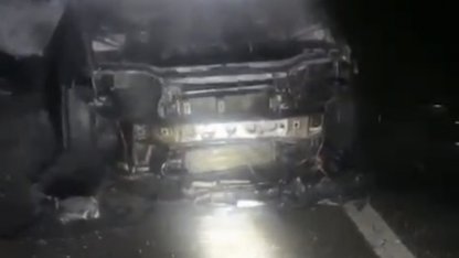 Batman-Diyarbakır karayolunda araç yangını