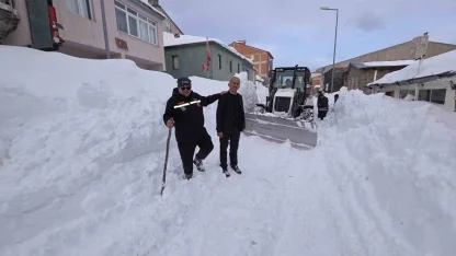Bektaş Yaylası’nda kar kalınlığı 2,5 metreyi buldu