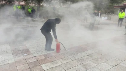 Bilecik Polis Evi’nde afet ve yangın farkındalık eğitimi