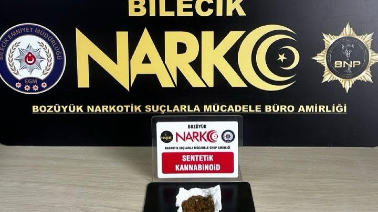 Bilecik’te sentetik kannabinoid ele geçirildi