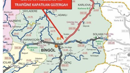 Bingöl-Erzurum karayolu tır trafiğine kapatıldı