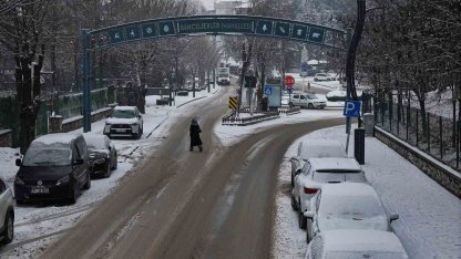 Bolu’da kar yağışı sürüyor: Kış güzelliği havadan görüntülendi