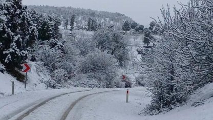 Burdur’un yüksek kesimlerinde kar yağışı etkili oldu