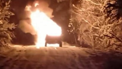 Bursa’da alev alev yanan cip hurdaya döndü