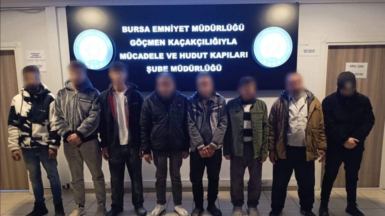 Bursa’da kaçak yabancı işçi operasyonu: 8 kişi yakalandı, 1 şüpheli gözaltında