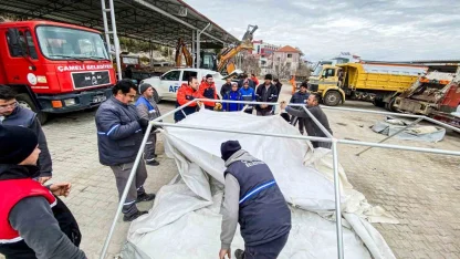 Çameli Belediyesi Yerel Destek Ekibine AFAD’dan çadır kurma eğitimi verildi