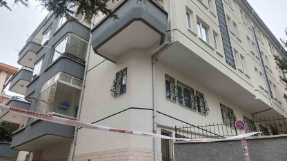 Çankaya’da çökme oluşan apartmanda yaşayanlar tedbir amaçlı tahliye edildi