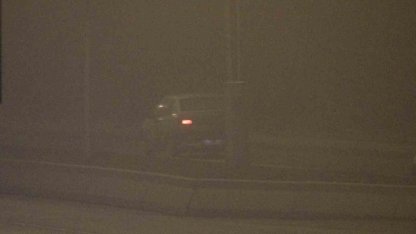 Çankırı’da etkili olan sis görüş mesafesini 50 metreye düşürdü