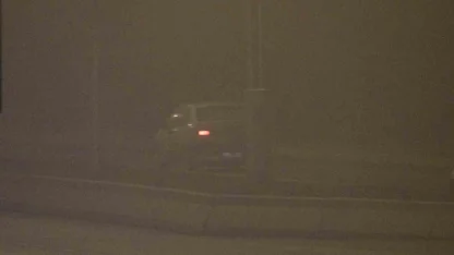 Çankırı’da etkili olan sis görüş mesafesini 50 metreye düşürdü