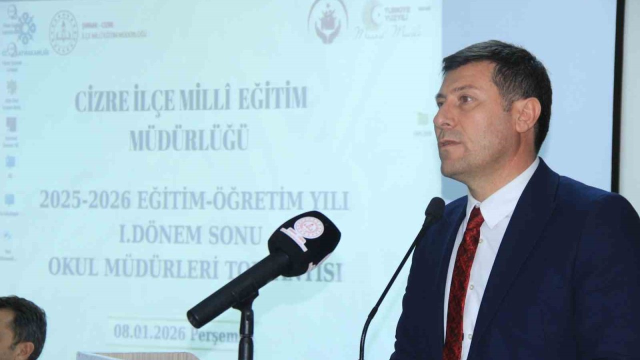 Cizre’de eğitim ve öğretim yılının dönem değerlendirmesi yapıldı